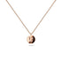 Solid 925 Sterling Silver Initial Alphabet Personalised Disc Necklace